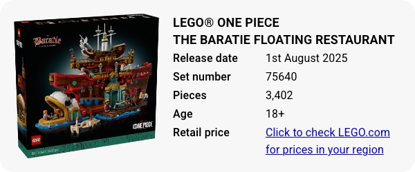 75640 LEGO® ONE PIECE The Baratie Floating Restaurant