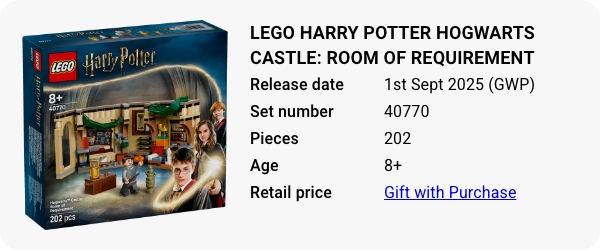 40770 LEGO Harry Potter Hogwarts Castle- Room of Requirement