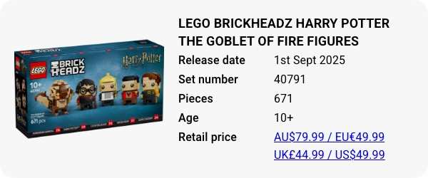 40791 LEGO BrickHeadz Harry Potter The Goblet of Fire Figures