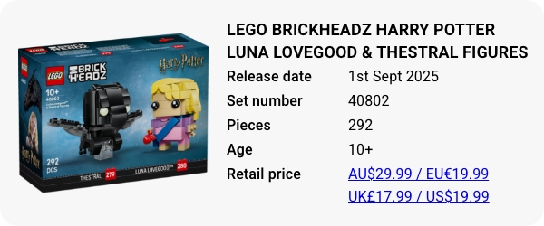 40802 LEGO BrickHeadz Harry Potter Luna Lovegood & Thestral Figures