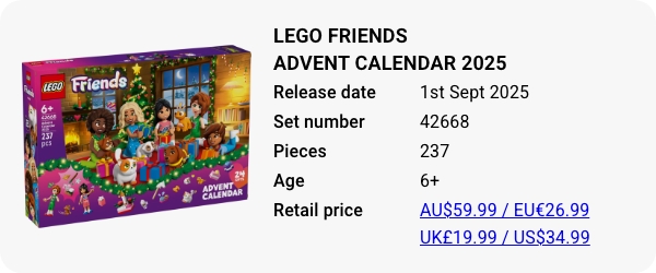 42668 LEGO Friends Advent Calendar 2025