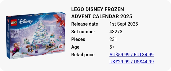 43273 LEGO Disney Frozen Advent Calendar 2025
