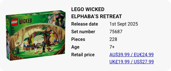 75687 LEGO Wicked Elphaba’s Retreat W