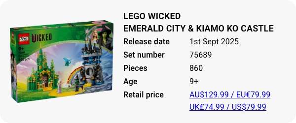 75689 LEGO Wicked Emerald City & Kiamo Ko Castle