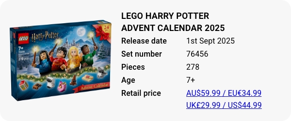 76456 LEGO Harry Potter Advent Calendar 2025