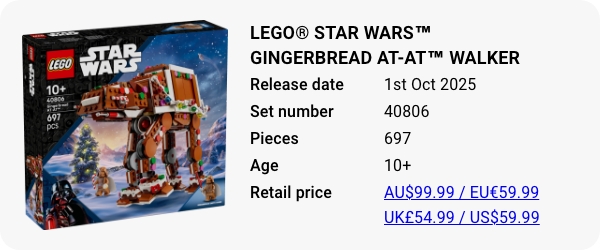 40806 LEGO® Star Wars™ Gingerbread AT-AT™ Walker 2025