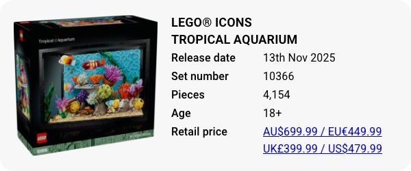 10366 LEGO Icons Tropical Aquarium