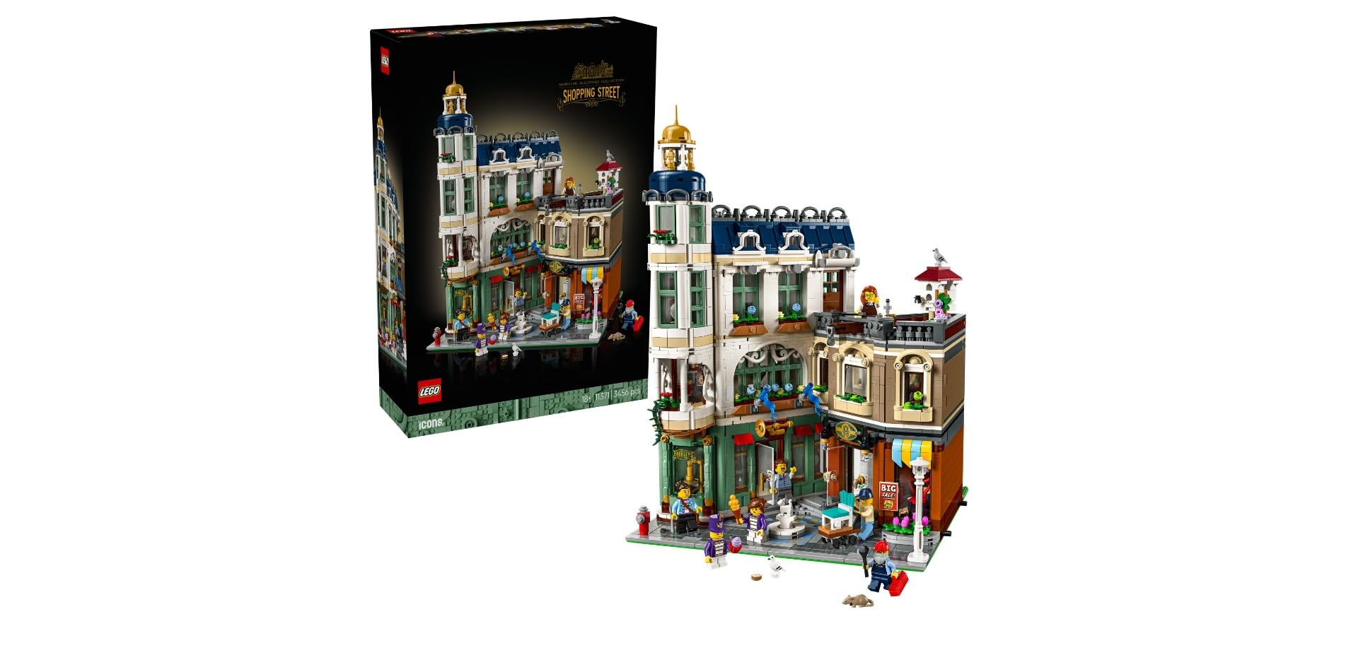 11317 LEGO Icons Shopping Street Modular January 2026 New Release Review Brick Banter