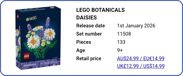 11508 LEGO Botanicals Daisies BB