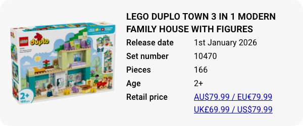 LEGO 10470 - LEGO DUPLO Town 3 in 1 Modern Family House with Figures