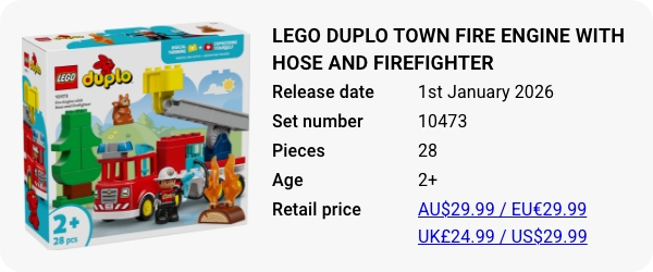 LEGO 10473 - LEGO DUPLO Town Fire Engine with Hose and Firefighter