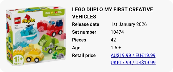 New LEGO DUPLO January 2026