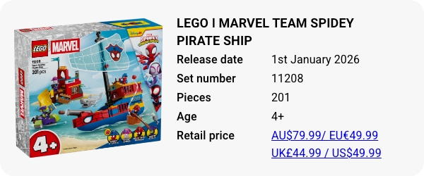 LEGO 11208 - LEGO ǀ Marvel Spidey And His Amazing Friends Team Spidey Pirate Ship