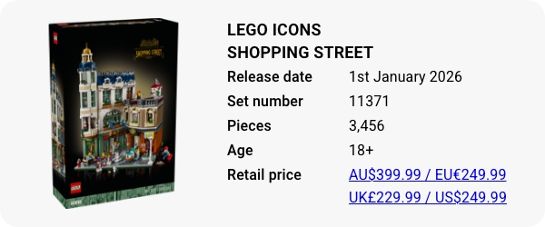 LEGO 11371 - LEGO Icons Shopping Street