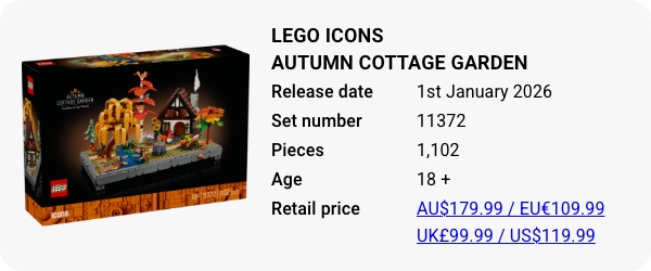 LEGO 11372 - LEGO Icons Autumn Cottage Garden