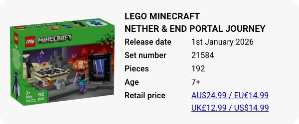 LEGO 21584 - LEGO Minecraft Nether & End Portal Journey