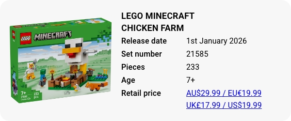 LEGO 21585 - LEGO Minecraft Chicken Farm