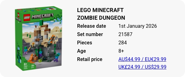 LEGO 21587 - LEGO Minecraft Zombie Dungeon