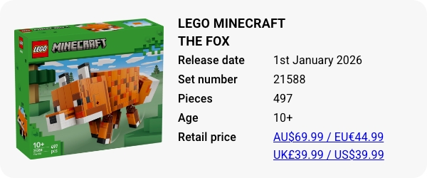 LEGO 21588 - LEGO Minecraft The Fox