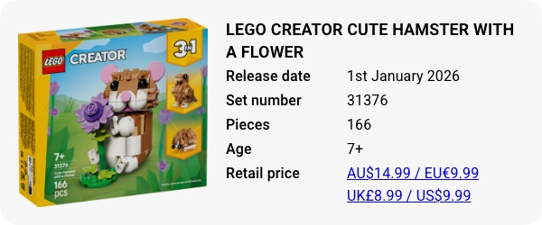LEGO 31376 - LEGO Creator Cute Hamster with a Flower