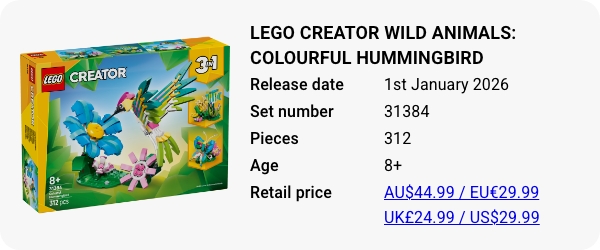 LEGO 31384 - LEGO Creator Wild Animals Colourful Hummingbird