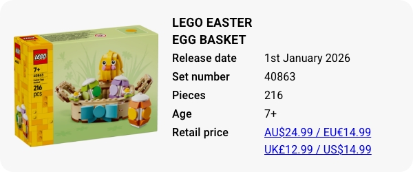 LEGO 40863 - LEGO Easter Egg Basket