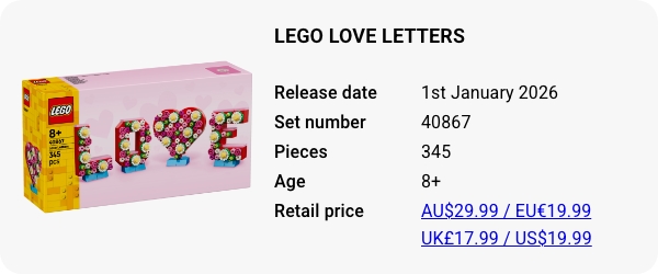 LEGO 40867 - LEGO Love Letters
