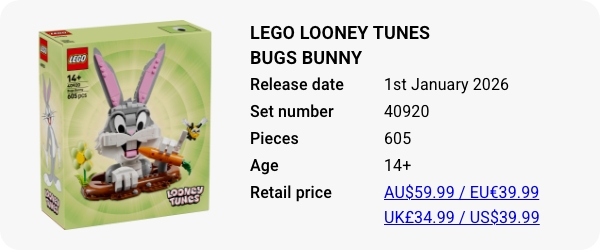 LEGO 40920 - LEGO Looney TunesBugs Bunny