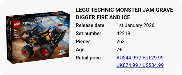 LEGO 42219 - LEGO Technic Monster Jam Grave Digger Fire and Ice