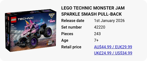 LEGO 42220 - LEGO Technic Monster Jam Sparkle Smash Pull-Back