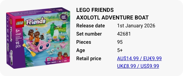 LEGO 42681 - LEGO Friends Axolotl Adventure Boat