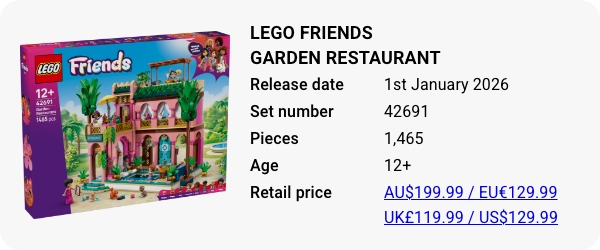 LEGO 42691 - LEGO Friends Garden Restaurant