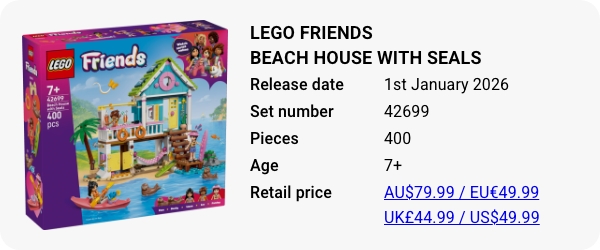 LEGO 42699 - LEGO Friends Beach House with Seals