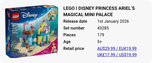 LEGO 43285 - LEGO ǀ Disney Princess Ariel’s Magical Mini Palace