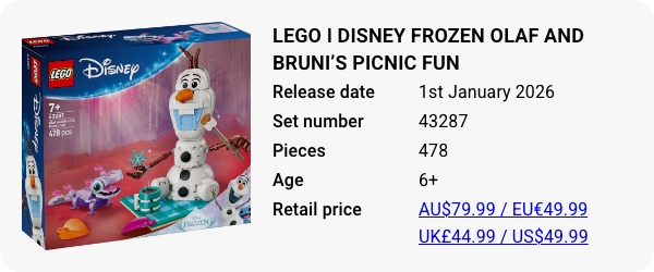 LEGO 43287 - LEGO ǀ Disney Frozen Olaf and Bruni’s Picnic Fun