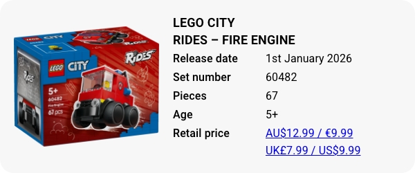 LEGO 60482 - LEGO City Rides – Fire Engine