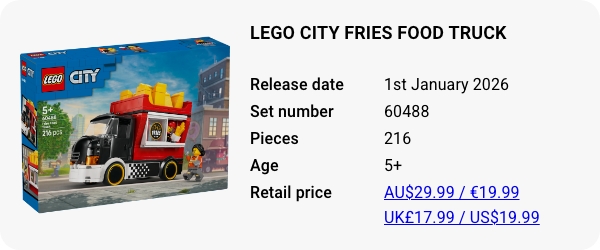 LEGO 60488 - LEGO City Fries Food Truck