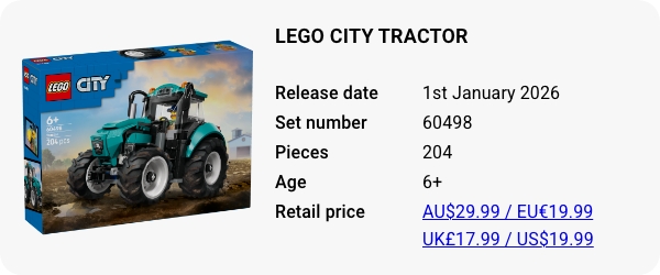 LEGO 60498 - LEGO City Tractor