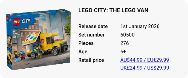 LEGO 60500 - LEGO City The LEGO Van