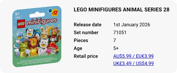 LEGO 71051 - LEGO Minifigures Animal Series 28