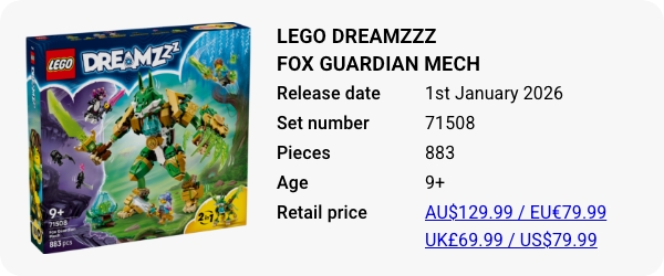 LEGO 71508 - LEGO DREAMZzz Fox Guardian Mech