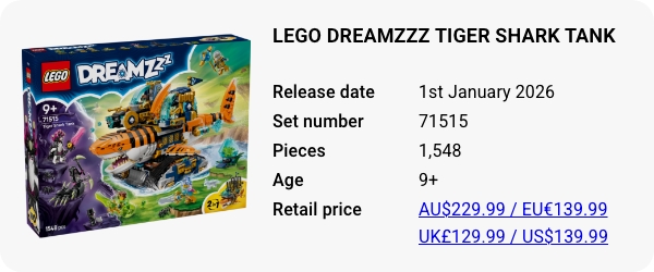 LEGO 71515 - LEGO DREAMZzz Tiger Shark Tank