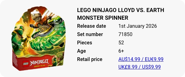 LEGO 71850 - LEGO NINJAGO Lloyd vs. Earth Monster Spinner