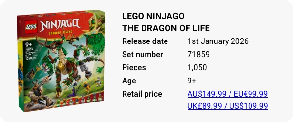 LEGO 71859 - LEGO NINJAGO The Dragon of Life