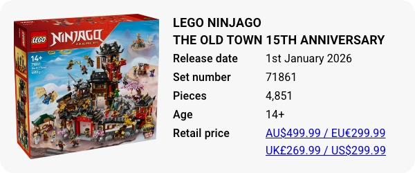 LEGO 71861 - LEGO NINJAGO The Old Town 15th Anniversary
