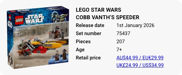 LEGO 75437 - LEGO Star Wars Cobb Vanth’s Speeder