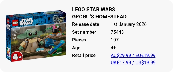 LEGO 75443 - LEGO Star Wars Grogu’s Homestead