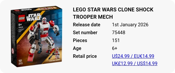 LEGO 75448 - LEGO Star Wars Clone Shock Trooper Mech