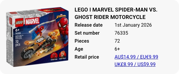 LEGO 76335 - LEGO ǀ Marvel Spider-Man vs. Ghost Rider Motorcycle