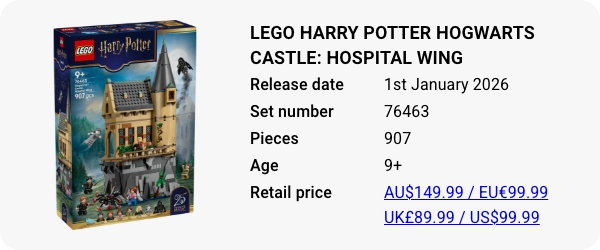 LEGO 76463 - LEGO Harry Potter Hogwarts Castle Hospital Wing